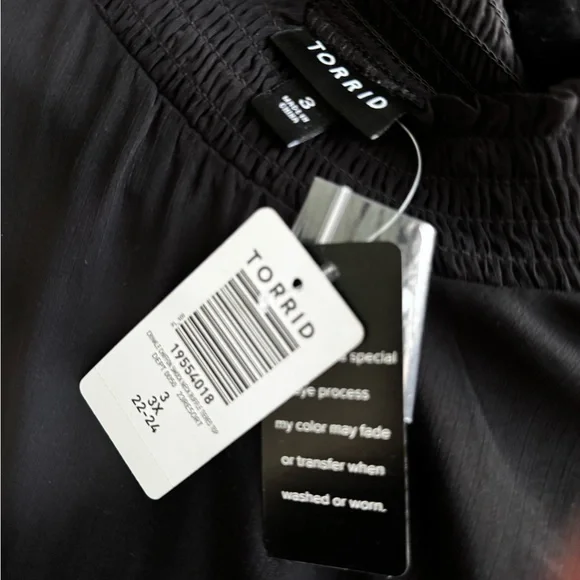 Torrid Black Ruffled Long Sleeve Blouse - Picture 4 of 4